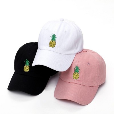 Cool   Black Baseball Cap Pineapples Hat HipHop Adjustable Bboy Cap AY  eb-59793447